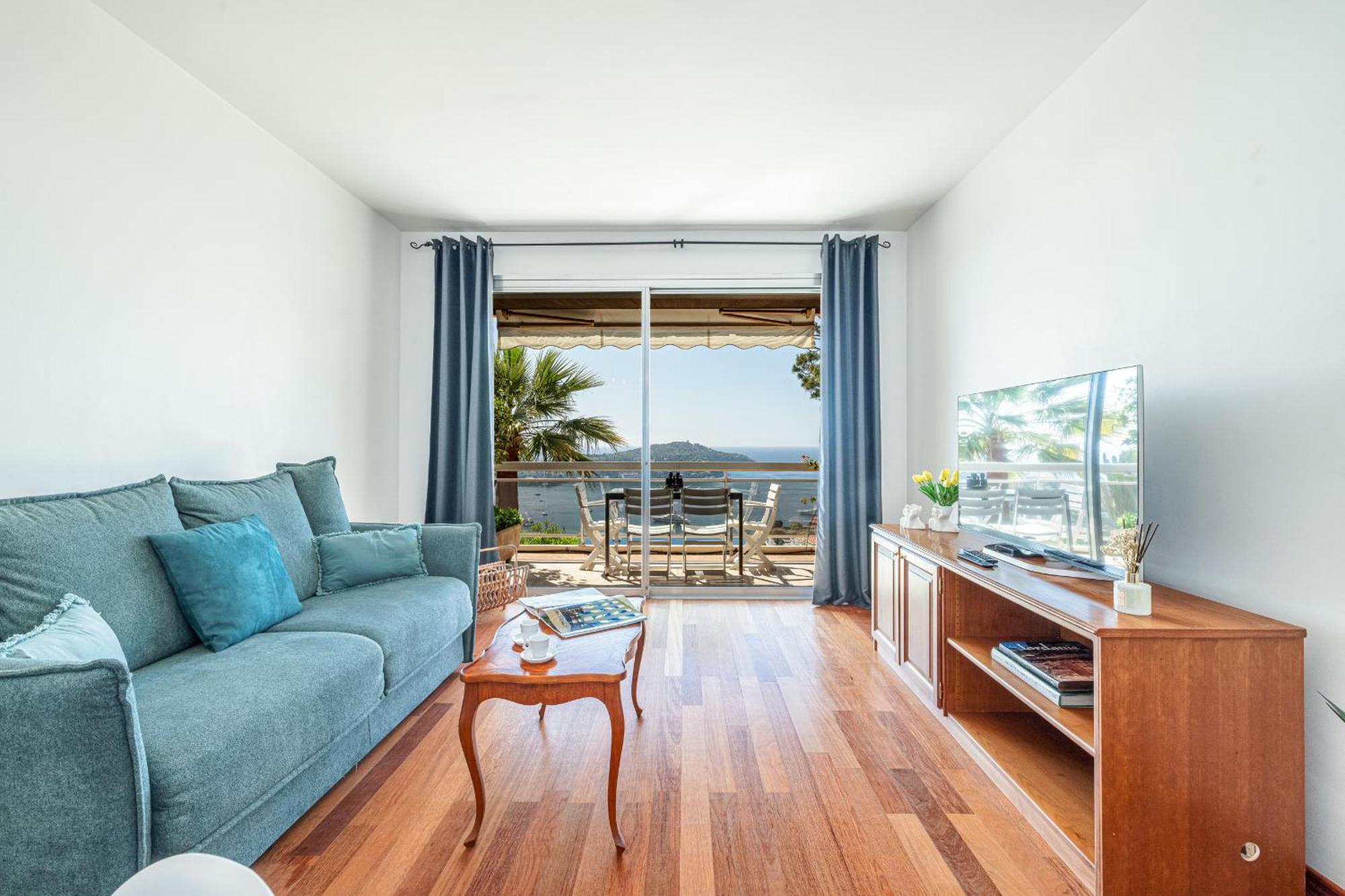 Extraordinary Sea View - 1 Bdr With Ac Lägenhet Villefranche-sur-Mer Exteriör bild